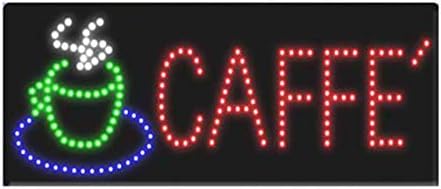 LED Coffee Cafe Shop Open Light Sign Super Bright High Quality Electric Advertising Display Board for Tea Cappuccino Espresso Bar Business Shop Store Window Bedroom 32 x 13 inches