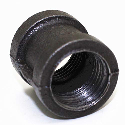 LONG TAO 1/2" Black Cast Pipe Fitting, Coupling,Threaded Pipe Nipples Industrial Piping Plumbing Supplies,10-Pack - Thumbnail 3
