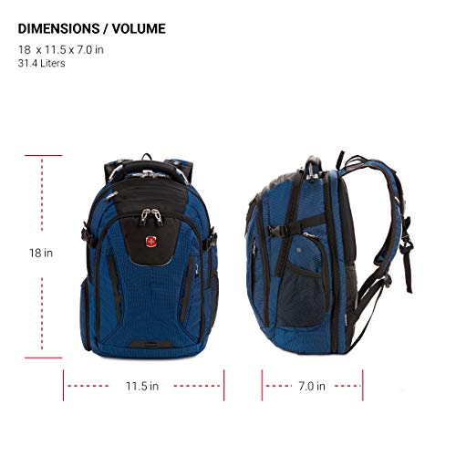 SwissGear 5358 USB ScanSmart Laptop Backpack, Blue Dot, Large Pricepulse