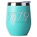 1979 41st Birthday Gifts for Women Men - Mint 12 oz Insulated Stainless Steel Tumbler - 41 Year Old Presents - Mom Dad Wife Husband Present - Party Decorations Supplies Tumblers Gift 40 th Bday Cups