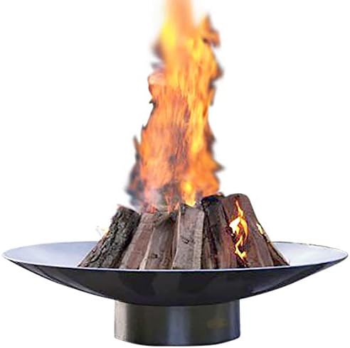 屋外スチールファイヤーピットバーベキューグリル組み立て不要ファイヤーピットボウル大容量キャンプファイヤーストーブ