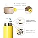 Vacuum Insulated Stainless Steel Water Bottle Double Walled for Women, BPA Free, 16 OZ(Yellow)