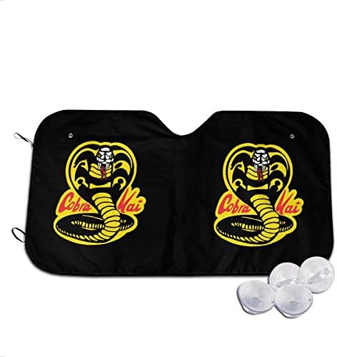 Cars Sunshade Cobra Kai Auto Shield Cover Sun Shade for Windshield UV Sun and Heat Reflector