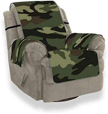 JEOLVP Autumn And Winter Travel Scarf Camouflage Print Arm Sofa Covers T Cushion Sofa Slipcovers Sofa Recliner Cover Furniture Protector For Pets, Kids, Cats, Sofa