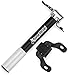 Geared2U Bike Pump by Mini, Compact & Portable - For Road, Mountain Or BMX Bicycles - Presta & Schrader Valve Compatible - Premium CNC Aluminum - Extremely Lightweight