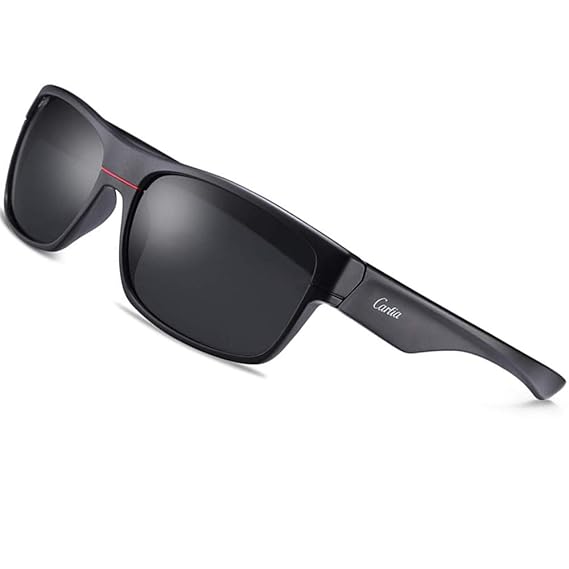 Carfia Polarisierte Herren Sonnenbrille UV 400 Schutz Sportbrille für Autofahren Fahrrad Angeln Golf