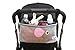3 Sprouts Universal Stroller Organizer with Cup Holder - Durable Stroller Caddy Accessory for Storage, Stroller Bag