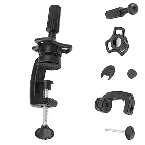 Wig Head Stand Clamp for Cosmetology Wig Holder Clamp Professional C clamp Stand for Mannequin Manikin Training Head Black FFLIN