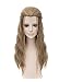 OYSRONG Men Long Curly Wavy Cosplay Heat Resistant Fibre Halloween Wig