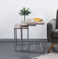 Zenvida Nesting Side/End Tables Set of 3 Modern