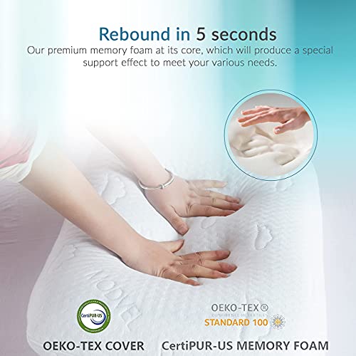 Modvel Gel Memory Foam Cooling Pillows Stomach Sleepers Orthopedic