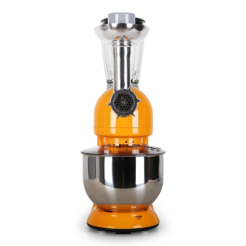 Klarstein-Lucia-Kchenmaschine-mit-Fleischwolf-und-Standmixer-Aufsatz