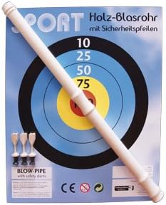 Wood Spielerei 73534 – Blow Pipe Gepliestert with 3 arrows