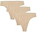 Balanced Tech Women's Seamless Thong 3 Pack - Nude - Medium