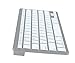 BATTOP Wireless Bluetooth Keyboard For IPad / IPhone /PC/ IOS System (Apple Style Keyboard) Silver Color