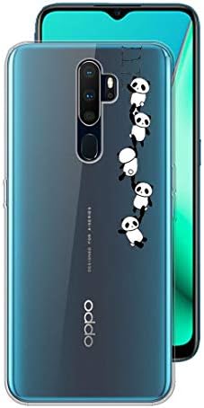 LJSM for Oppo A9 2020 Backcover Transparent Silicone Soft TPU Bumper Clear Cover Flexible Gel Shell Skin Protector Case for Oppo A9 2020 (6.5") -WM138