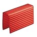 mDesign Silicone Kitchen Sink Protector Mat and Divider - Set of 2, Red