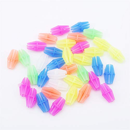 GUAngqi 36PCS/Set Cute Cartoon Funny Shaped Bicyle Spoked Wheel Decoration Colors Bike Spoke Ornament,Long Beads 36pcs,Plastic