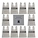XXGO 10 Pcs Universal 2 Inch Stainless Steel Oscillating Multi Tool Rigid Scraper Blades for Paint, Grout Removal XG1010
