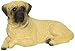 Sandicast Small Size Fawn Mastiff Sculpture, Lying