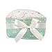 Neoviva Floral Fabric Coated Fully Padded Pin Cushion in Cupcake Shape with Satin Ribbon Knot for Long Needle Storage, Floral Stylish Japan