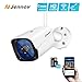 Jennov Wireless Security IP Camera, Wireless WiFi Security IP Camera HD 1080P Outdoor Indoor Night Vision CCTV Home Surveillance Pre-Installed 16G Micro-SD Card Motion Detection Remotely Access…