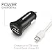 Quick Charge 2.0 Car Charger,CHTOOLIGHT Micro-USB Universal Adapter for Galaxy S7 Edge Tablets Black