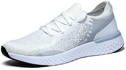 DAYOUT Walking Shoes Sports Shoes Mens Running Shoes Softwork Men Trail Running Shoes Black White Grey