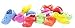 Lot of 12 Clog Rubber Slipper Key Chains Party Favors