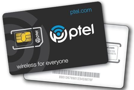 Ptel Mobile(platinum Tel) Dual Sim Card Works with Any T Mobile Phone