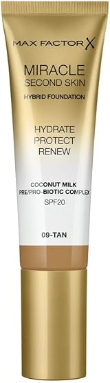 Max Factor Miracle Second Skin Hydrating Foundation Tan 30 ml