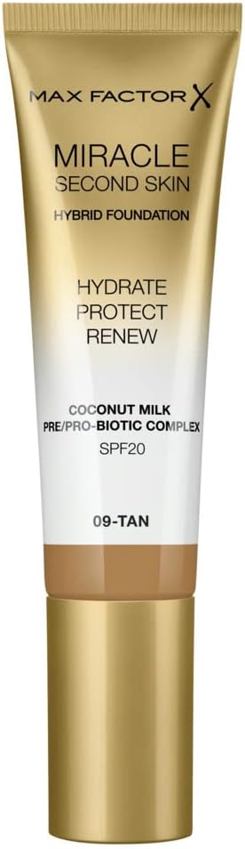 Max Factor Miracle Second Skin Hydrating Foundation Tan 30 ml
