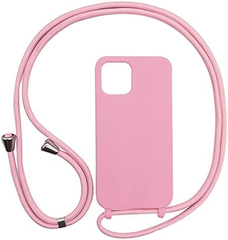 Cute&Chic Crossbody Phone Case Necklace Strap Lanyard Cord – Compatible with iPhone 14 (Pink)