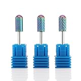 Makartt Tungsten Carbide Nail Drill Bits Set Safety Bits 3Pcs 3/32