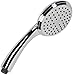 High Flow Handheld Shower Head - Great Water Pressure In Hand Held Showerhead - Indoor And Outdoor Modern Bath Spa Fixture - Aqua Elegante - Chrome