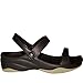 DAWGS Women's Premium 3-Strap Sandal,Black/Tan,10 M US