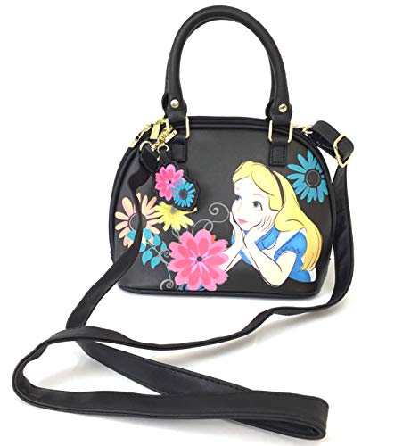 Loungefly - Disney - Alice in Wonderland with Flowers - Duffle Satchel Purse Handbag Bag ...