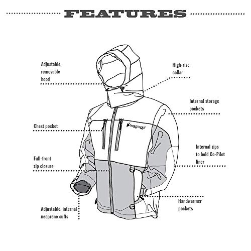 Frogg Toggs PF63161-7107SM Pilot Series Prym1 Jacket, Blackout, Small