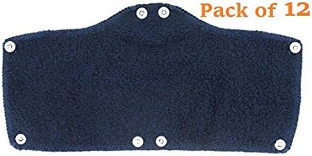 Snap On Hard Hat Sweatband By Tuff America - Hot Weather Head Sweat Accessories - Blue (Pack of 12)