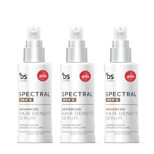 DS Labs Spectral Men’s Hair Density Serum (formerly Spectral.DNC-N) - Lightweight Leave-In for Fuller Looking, Thicker Looking Hair, Fast Absorbing, Non-Greasy, For All Hair Types, 60mL (3 Pack)