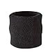 Suddora Wrist Sweatband - Athletic Cotton Terry Cloth Wristband for Sports (Black)(1 Piece)