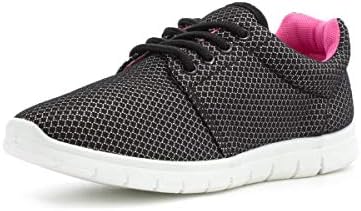 PODIUM Womens Black Lace Up Trainer