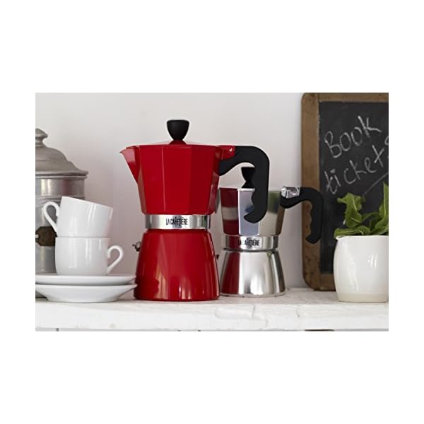 La Cafetière Classic 3-Tassen-Espressokocher für den Herd, schwarz – 200 ml (7 fl oz) – Bild 6