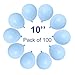 Party Pastel Balloons 100 pcs 10 inch Macaron Candy Colored Latex Balloons for Birthday Wedding Engagement Anniversary Christmas Festival Picnic or any Friends & Family Party Decorations-pastel blue