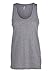 Sofra Women's Loose Fit Tank Top Relaxed Flowy-Medium-Heather Gray