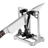 Knife Sharpener - Upgrade Made of Full Metal Bracket - Sharpens, Hones, Polishes Beveled Blades, Standard Blades, Chef's Knives - Safe, Easy to Use Kitchen Tools by Ehoyal