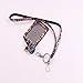 QIDUN Girl Badge Holder Rhinestone Lanyard Bling Crystal Necklace Badge Card Holder for Business Id/Key/Cell Phone (Colorful) (Colorful)