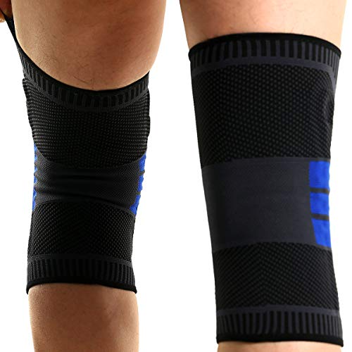 2 Pack Knee Compression Sleeves for Men Women Knee Braces for Knee Pain