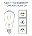 Hyperikon LED Filament ST64 Bulb, 5W=40W, Vintage Filament Bulb, E26 Base, Dimmable, UL, Soft White, 6 Pack