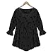 QZUnique Women's Plus Size Floral Lace Blouse with Ruffled Hem